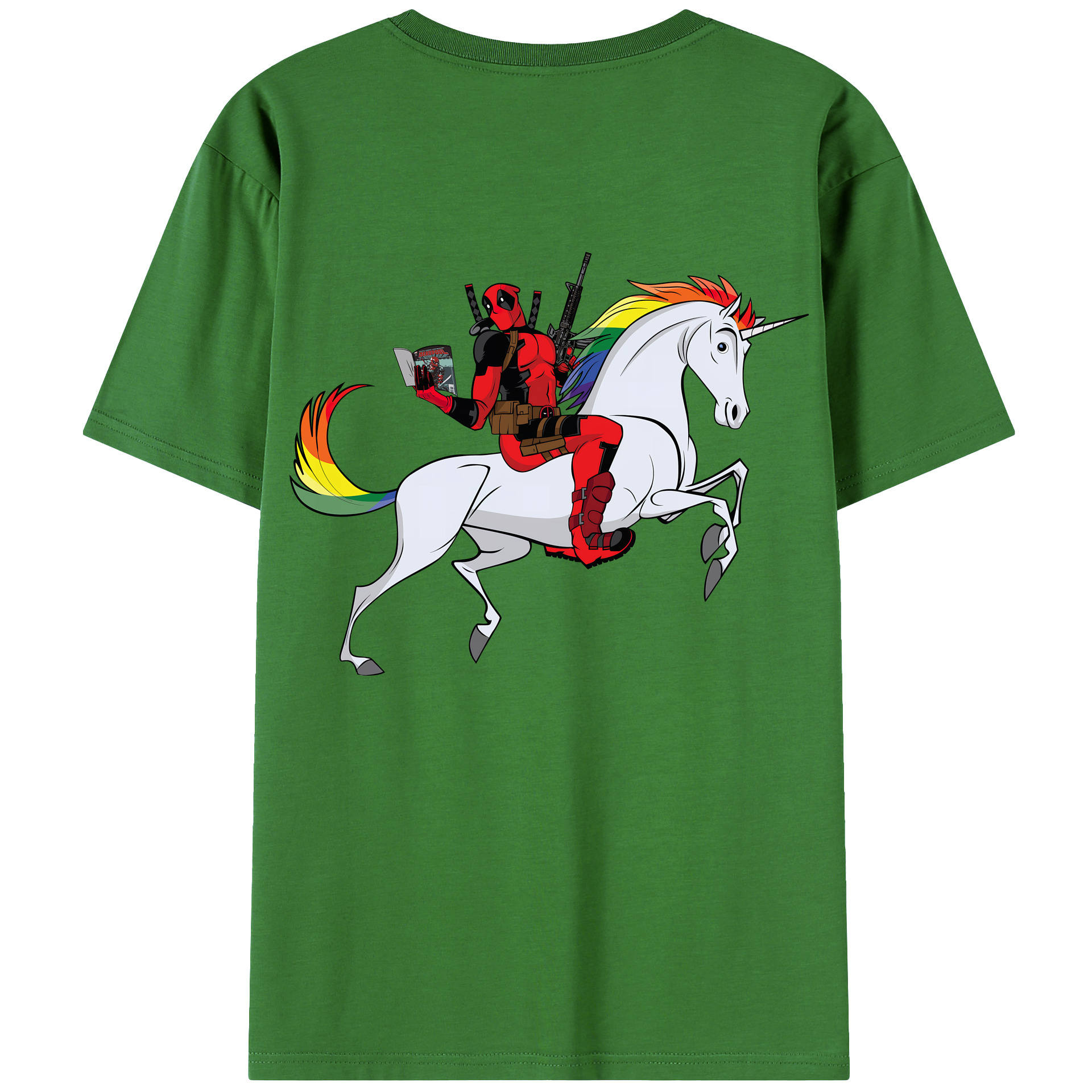（画像用） Deadpool デッドプール レディース半袖Tシャツ(バックプリント)